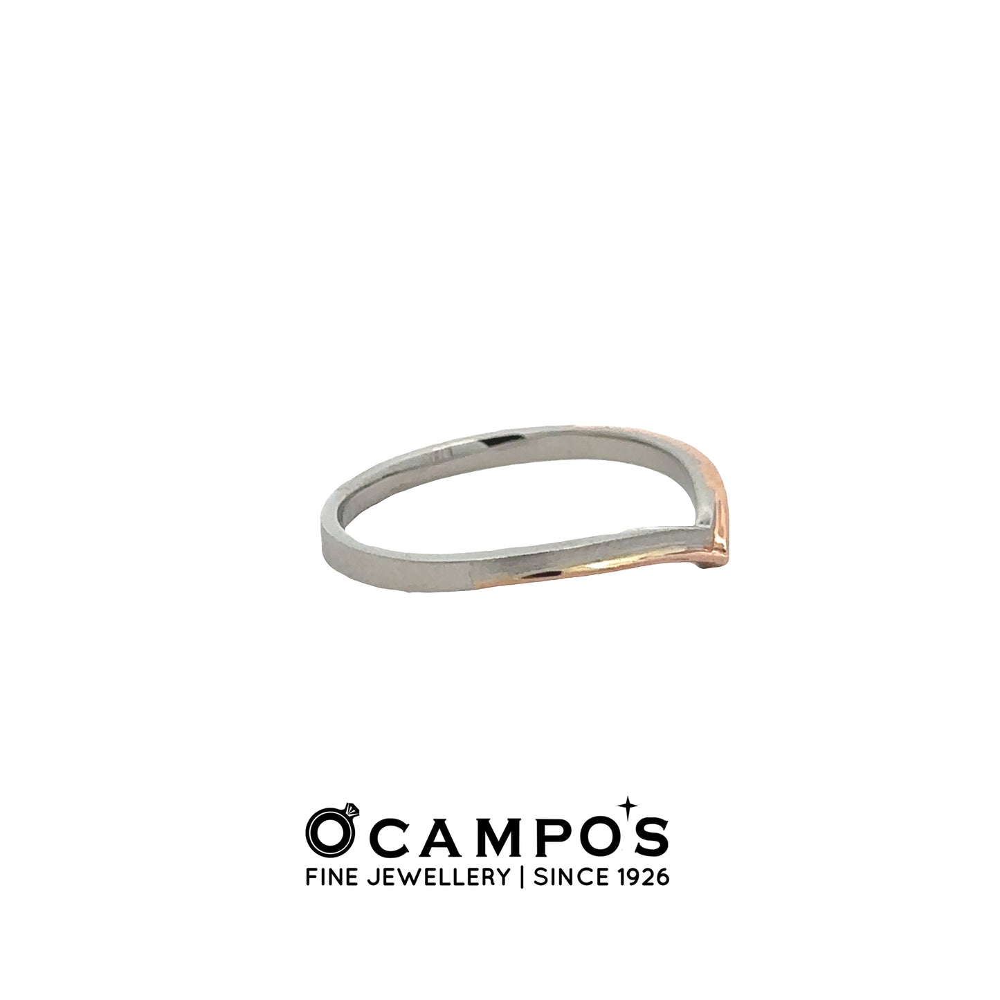 Synthea 18 Karat 2 Tone Platinum Wedding Ring S-6