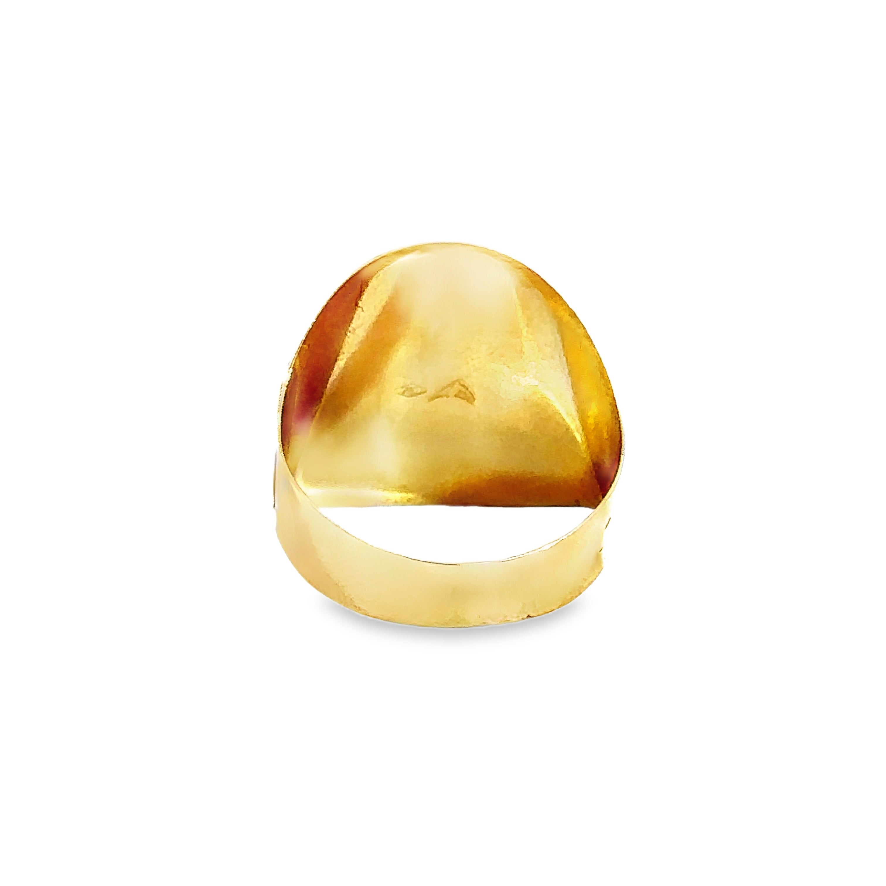 Thariel Yellow Gold Mens Ring Horse Shoe