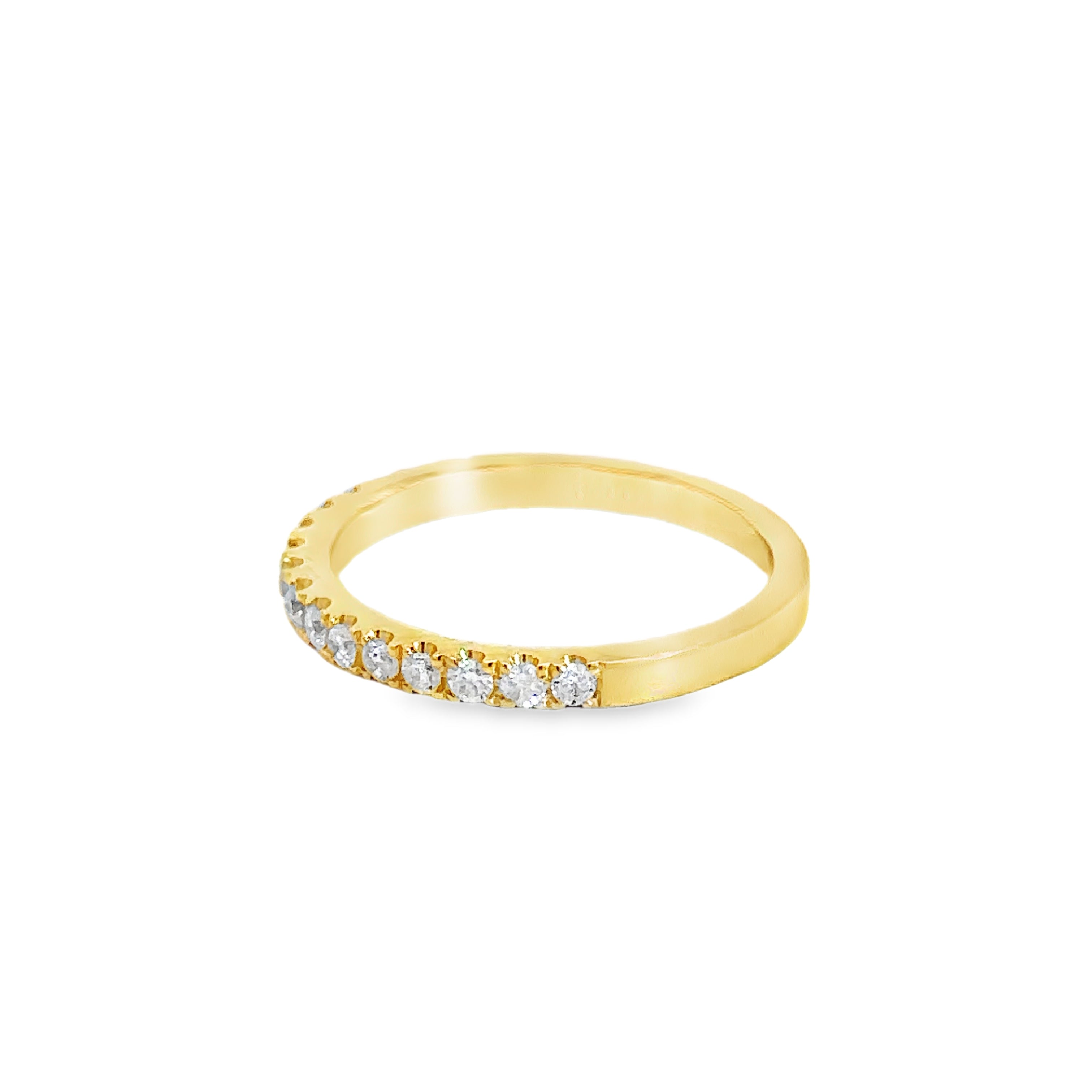 Orynthea Yellow Gold Half Eternity Ring