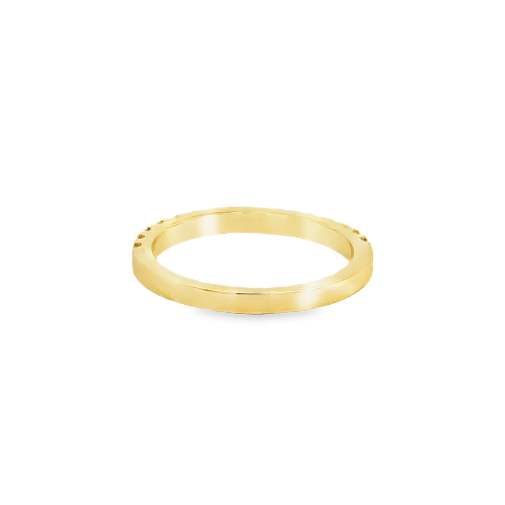 Avyora Yellow Gold Half Eternity Ring