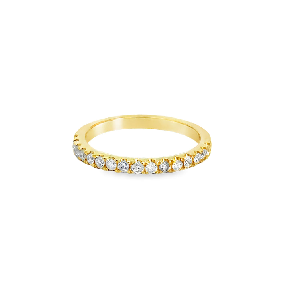 Avyora Yellow Gold Half Eternity Ring