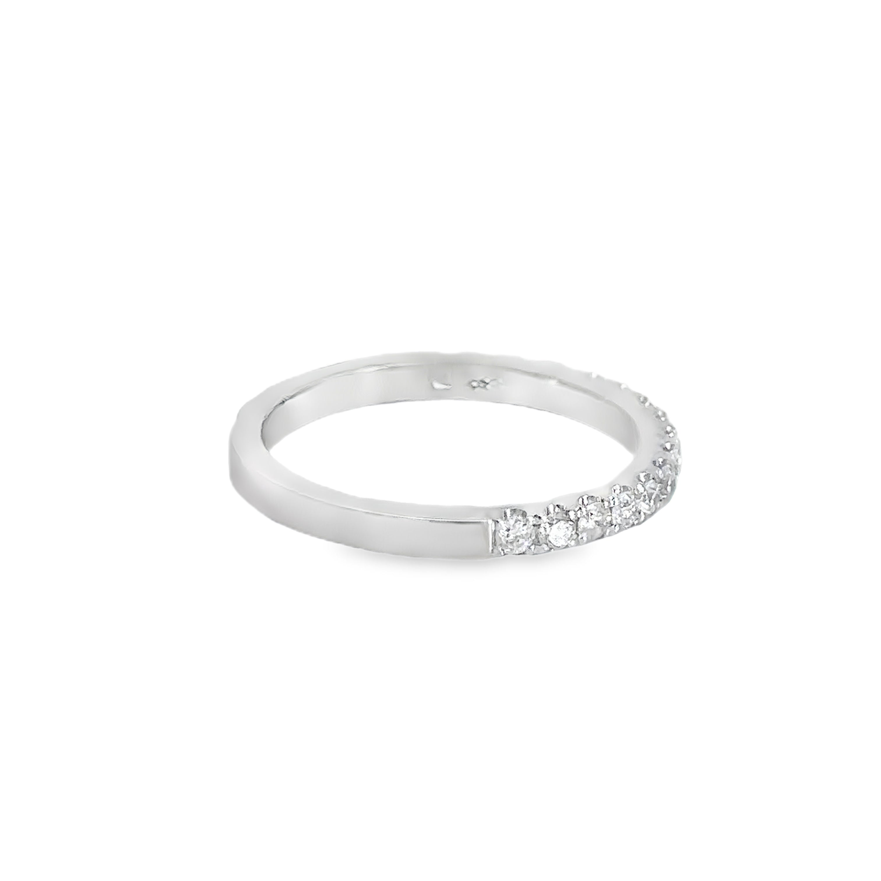Sorevia White Gold Half Eternity Ring
