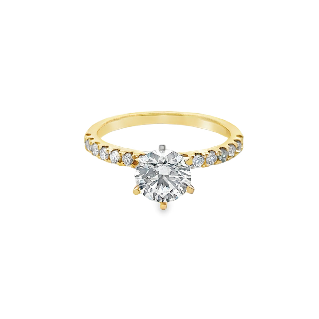 Selene 18K Yellow Gold Engagement Ring