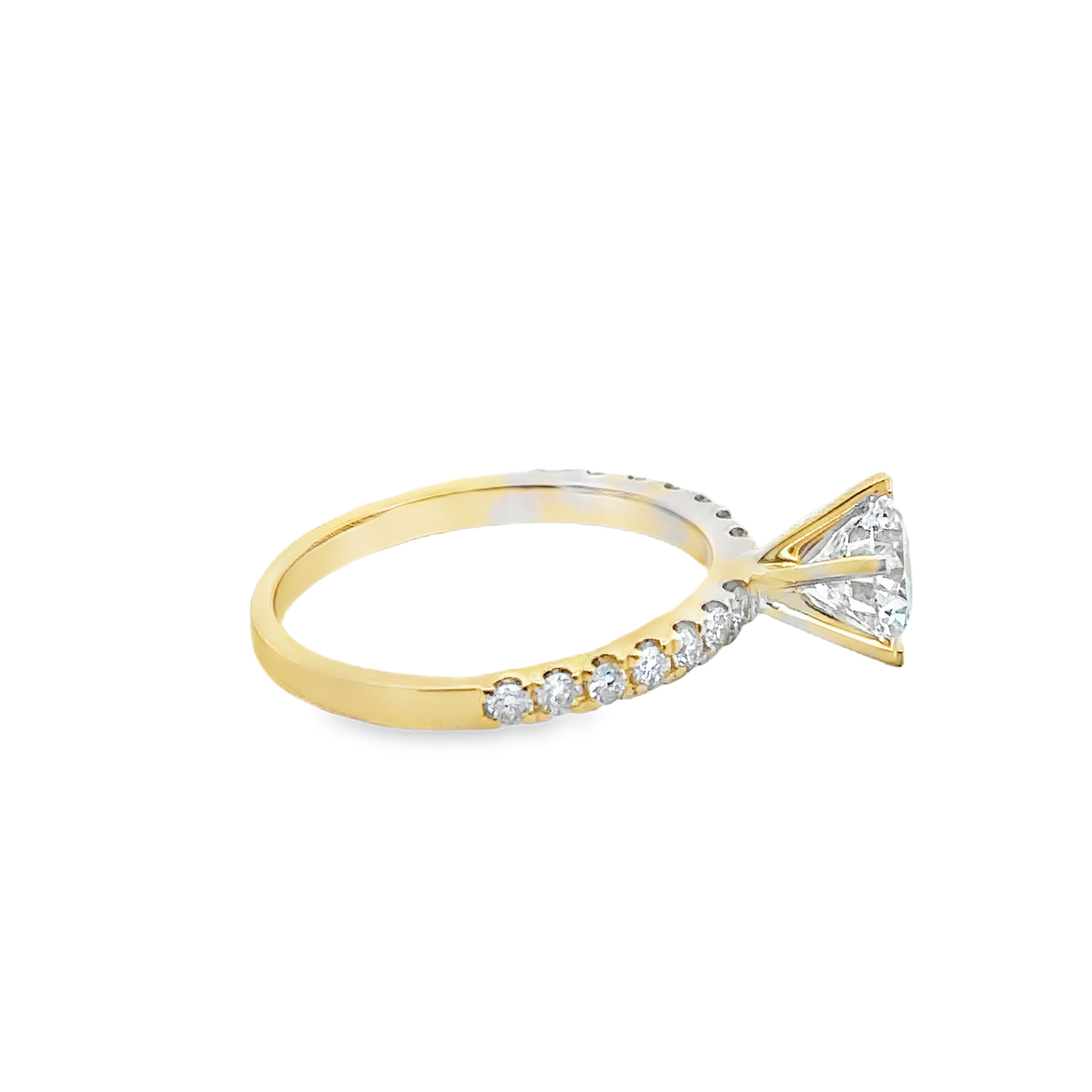 Selene 18K Yellow Gold Engagement Ring