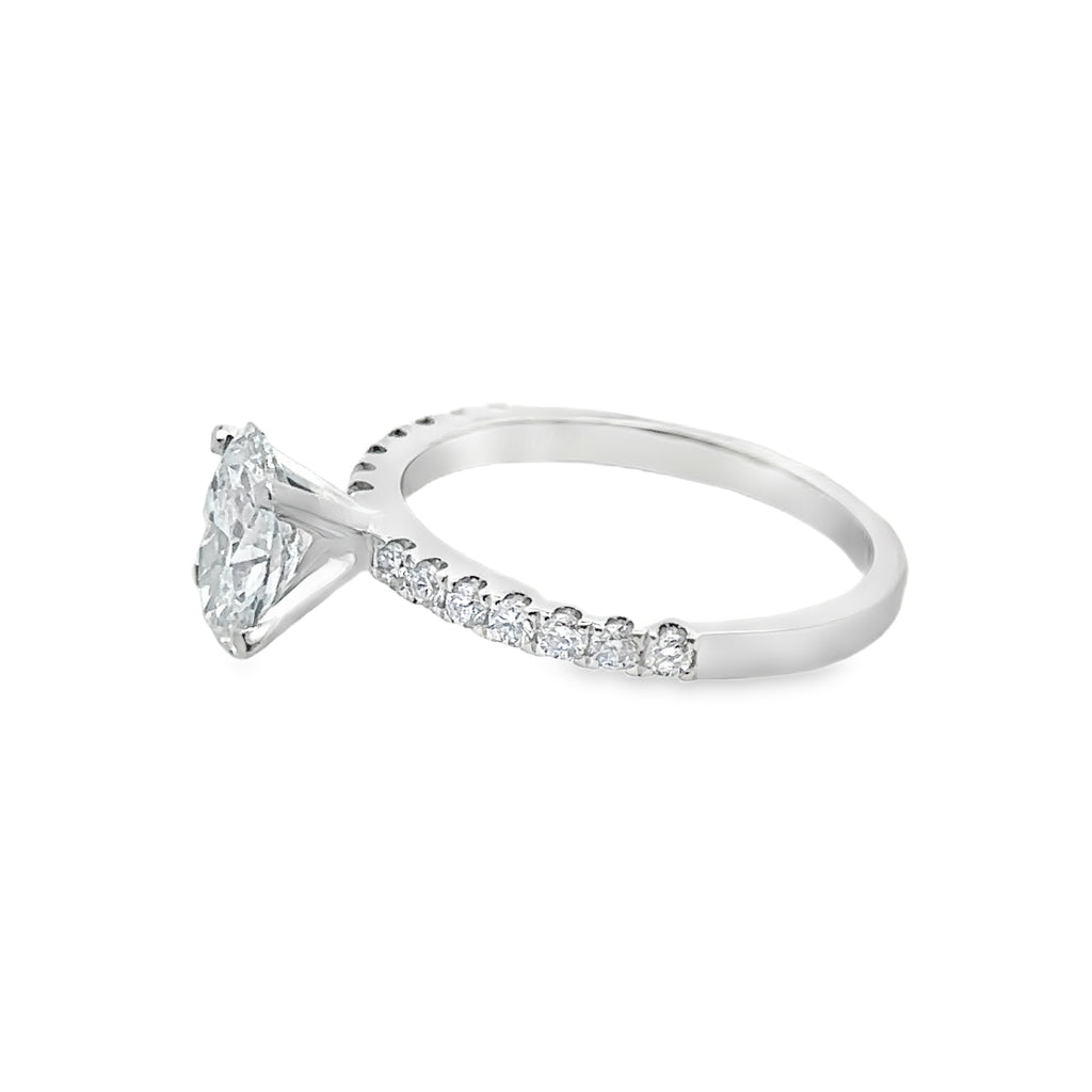 Elysian 18K White Gold  Engagement Ring