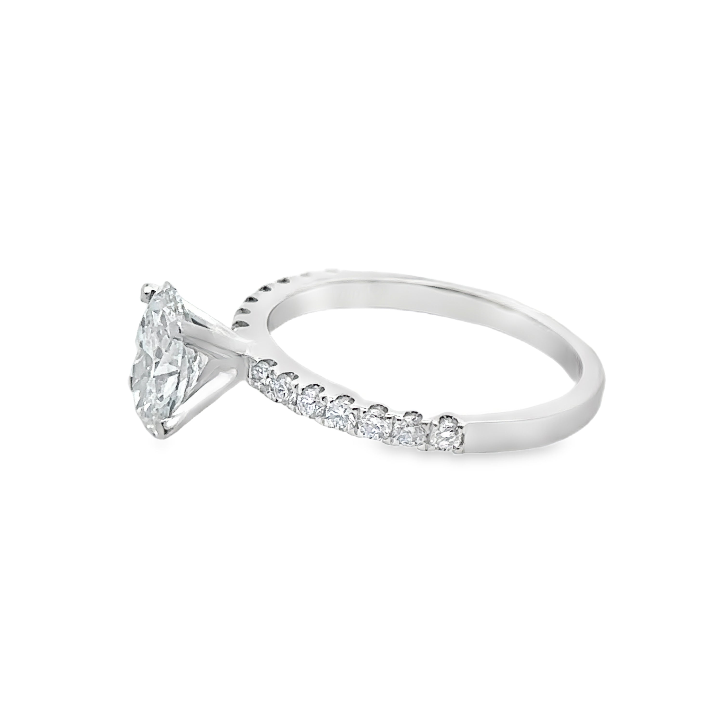 Elysian 18K White Gold  Engagement Ring