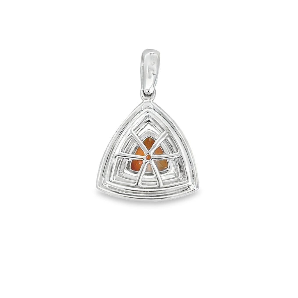 Aletheyn White Gold Citrine Heart-shaped Pendant
