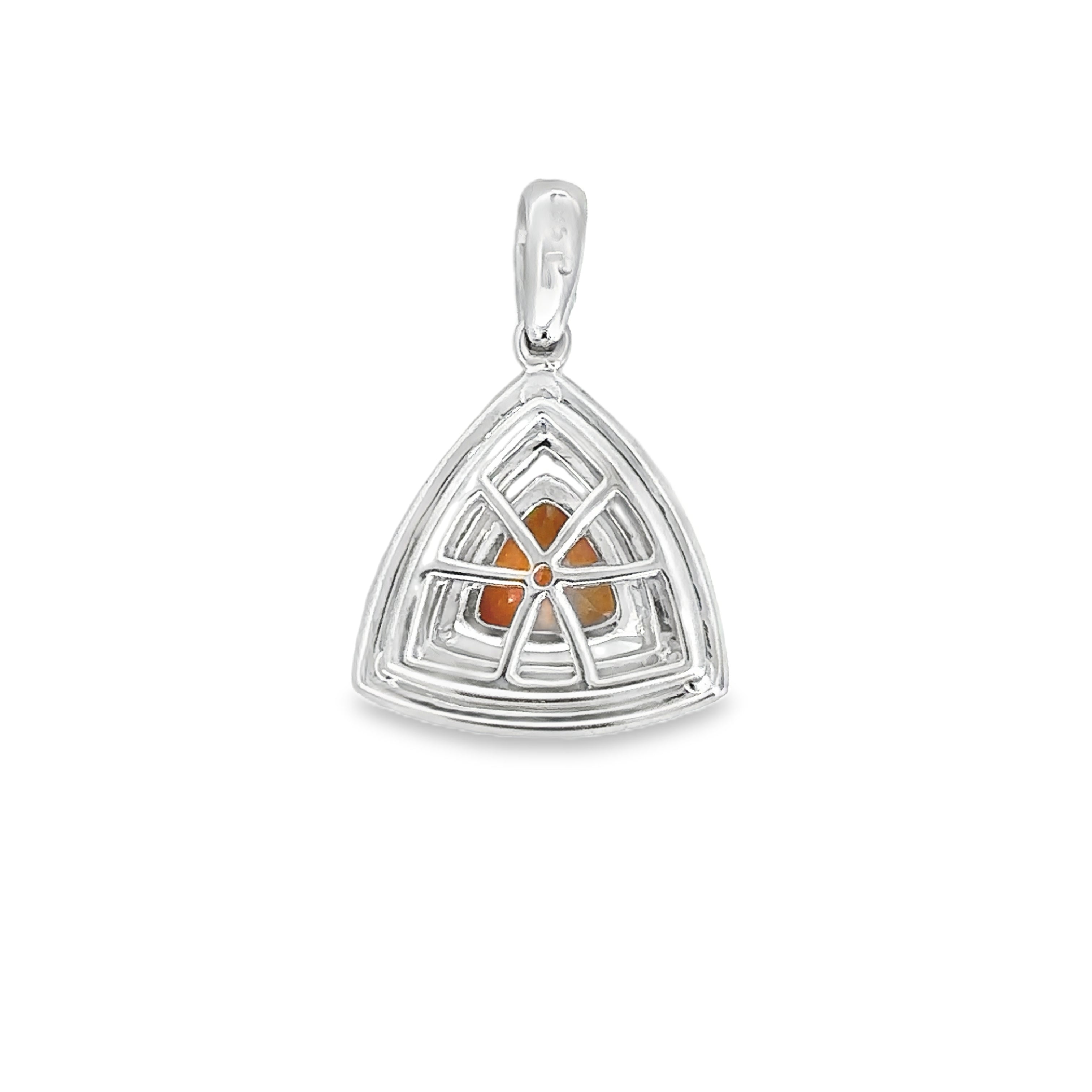Aletheyn White Gold Citrine Heart-shaped Pendant