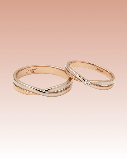 AICA PLATINUM WEDDING RINGS