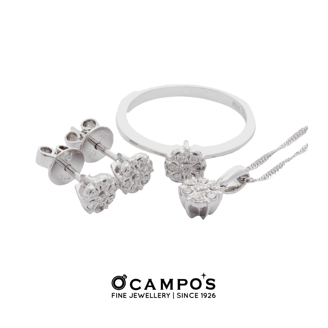 Rosa Diamond Ring - White Gold