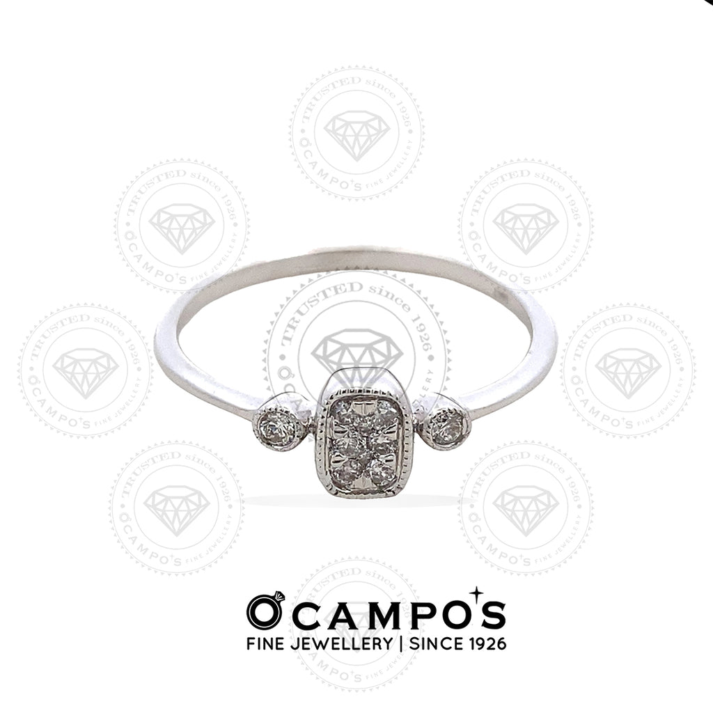 SOPHIA LADYS RING 14KARAT WHITE GOLD