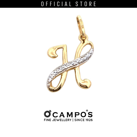 Harmonia 18 Karat 2 Tone Initial Pendant H