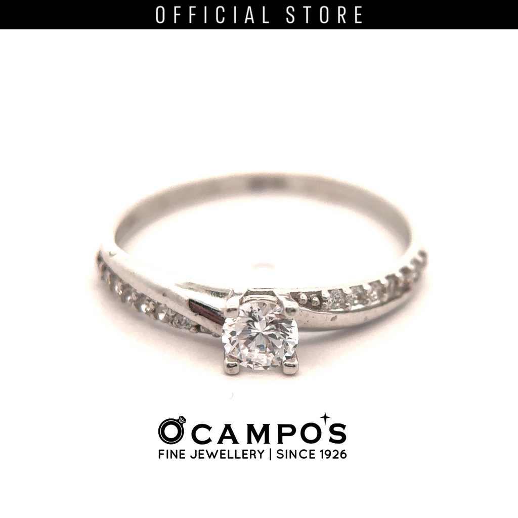 Evania 18 Karat White Gold Ring S-6