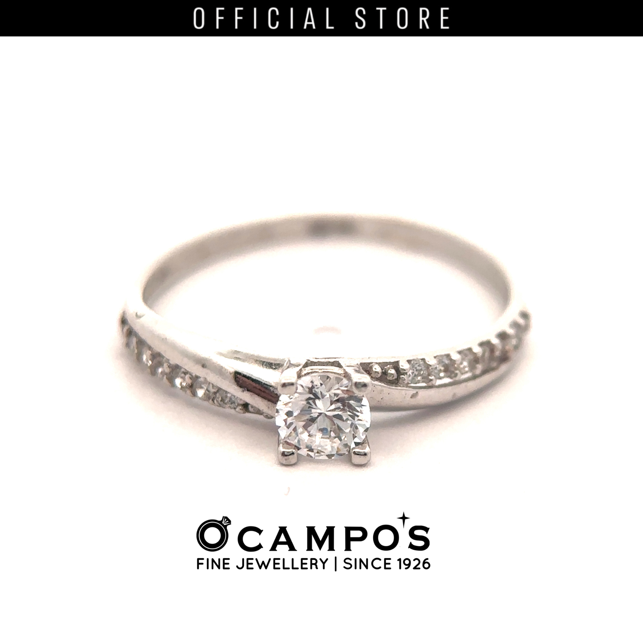 Evania 18 Karat White Gold Ring S-6