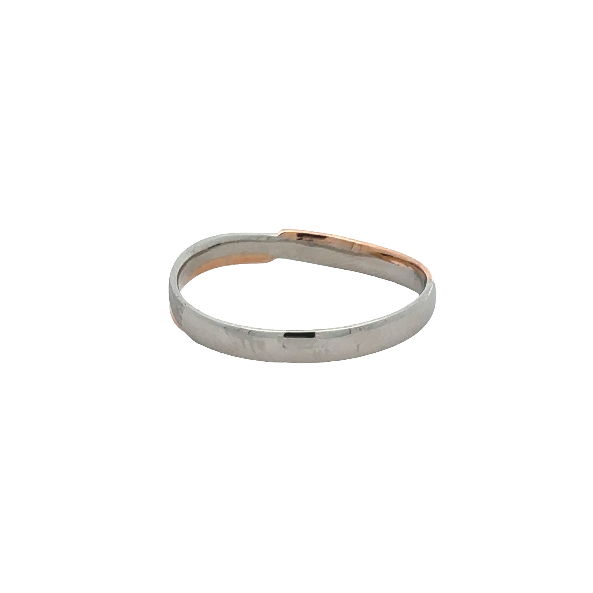 Amaretta 18 Karat 2 Tone With Platinum Wedding Ring Size 8