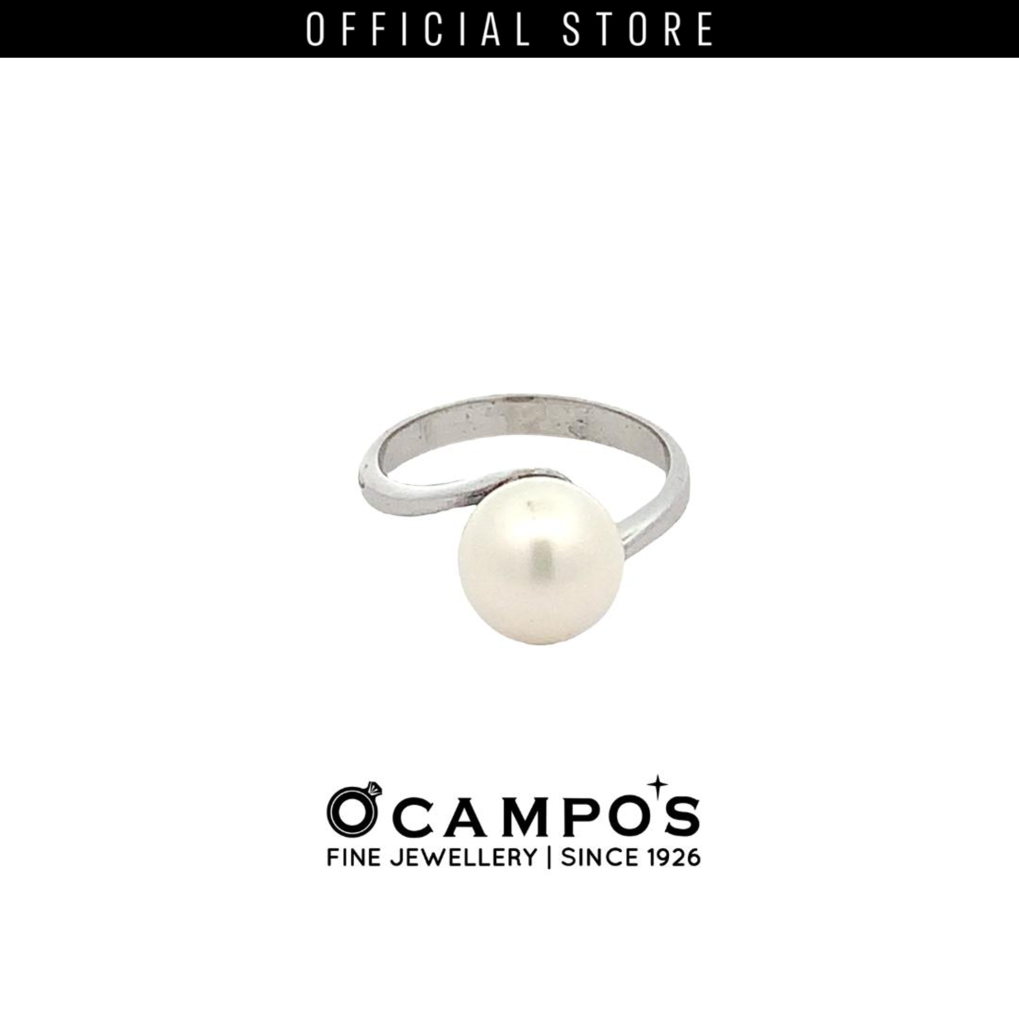 Ianthe 14Karat White Gold Ring With Cultured Pearl