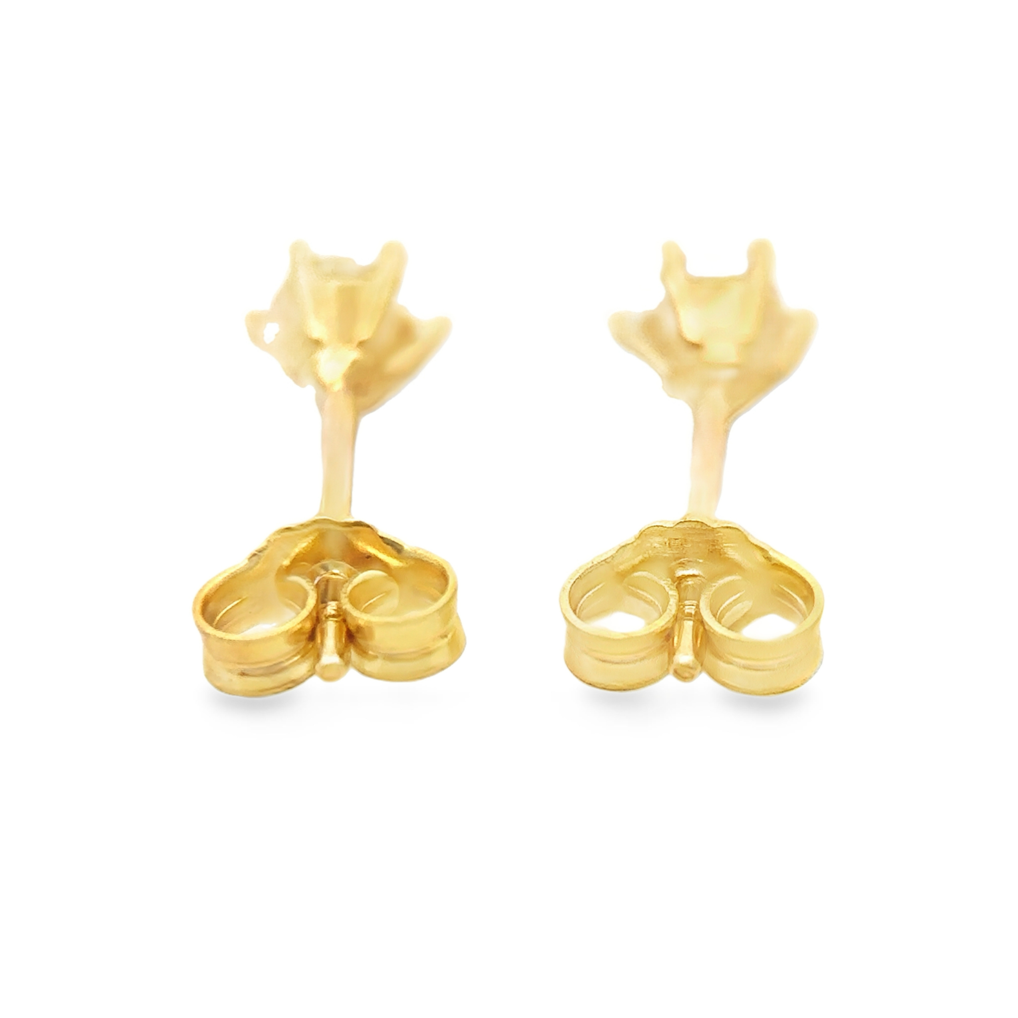 Evadne 18 Karat Yellow Gold Stud Earring