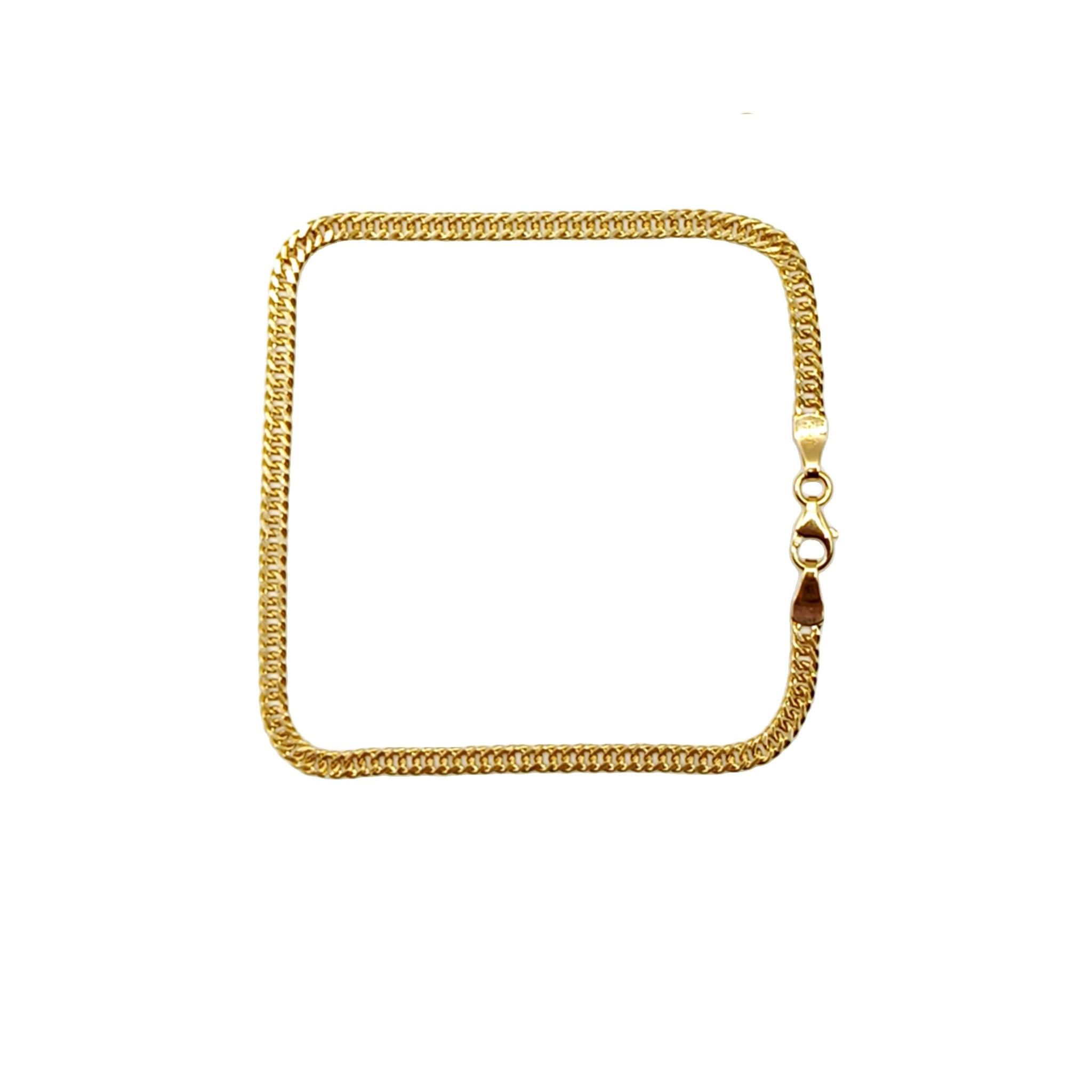 Caressa 18 Karat Yellow Gold Curb Bracelet 7 Inch
