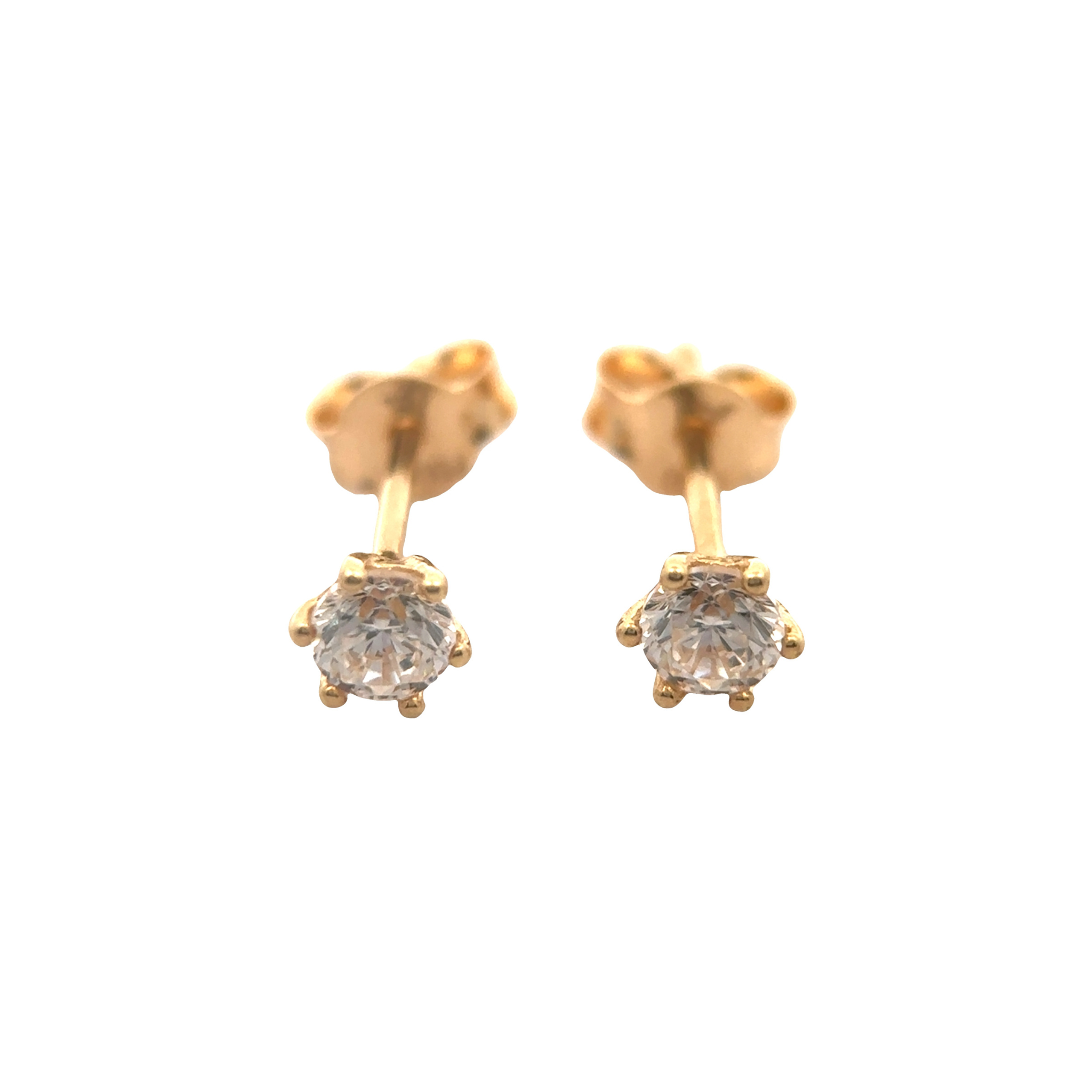 Elea 18 Karat Yellow Gold Stud Earring
