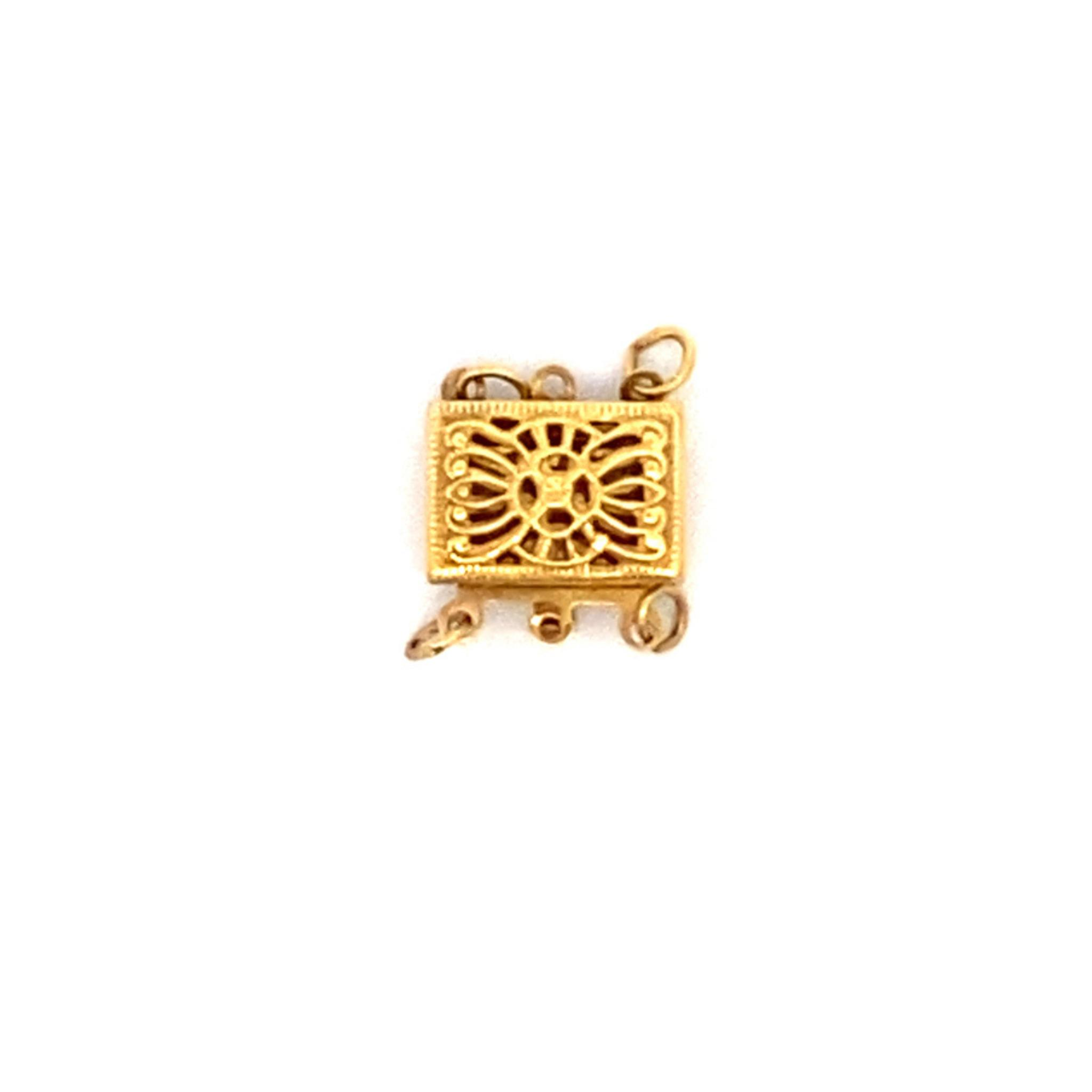 Alitha 14 Karat Yellow Gold Fish Lock Design