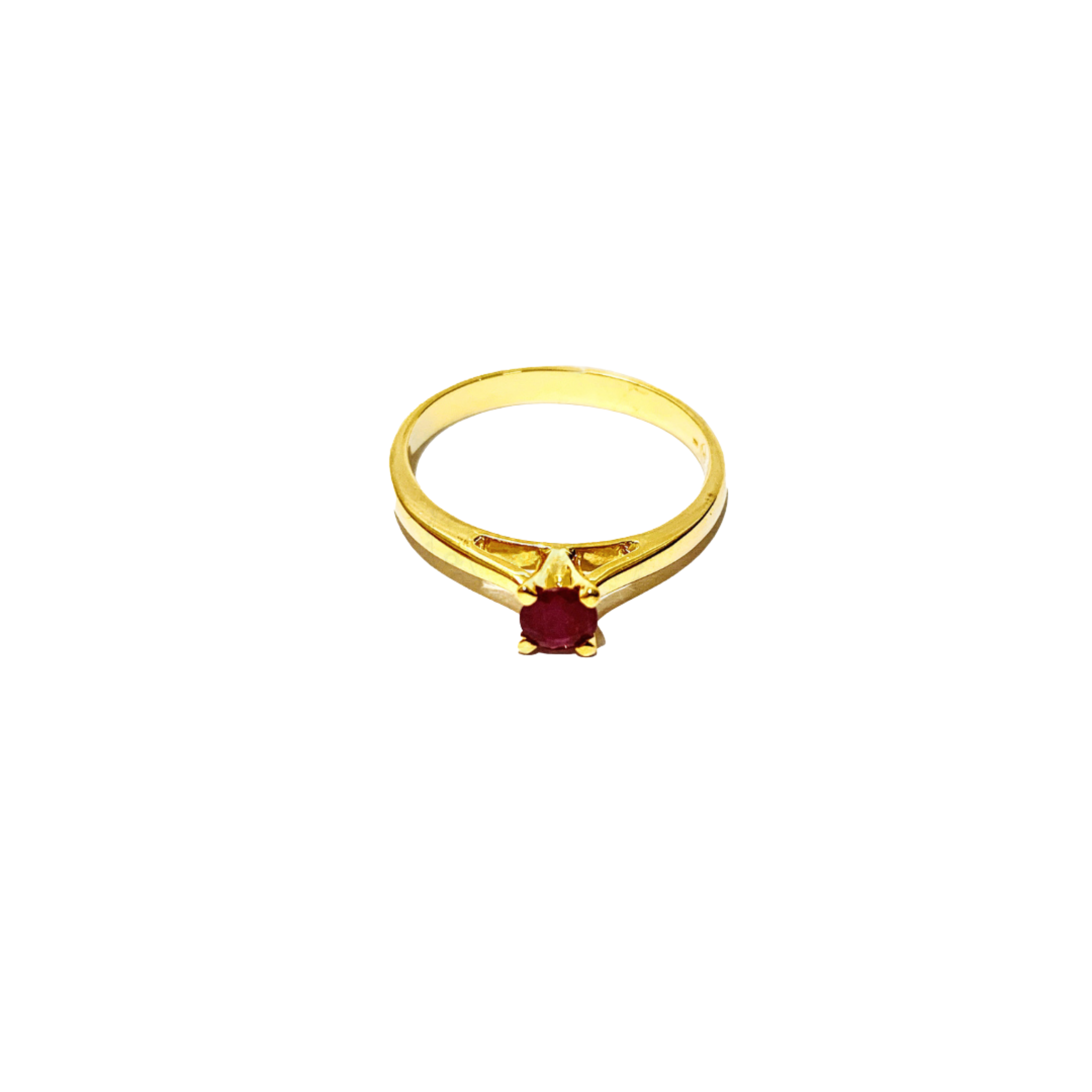 RUBY YELLOW GOLD RING