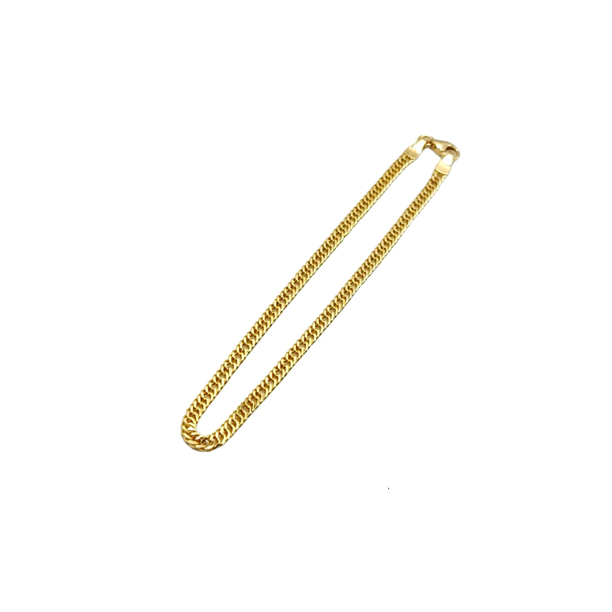 Caressa 18 Karat Yellow Gold Curb Bracelet 7 Inch