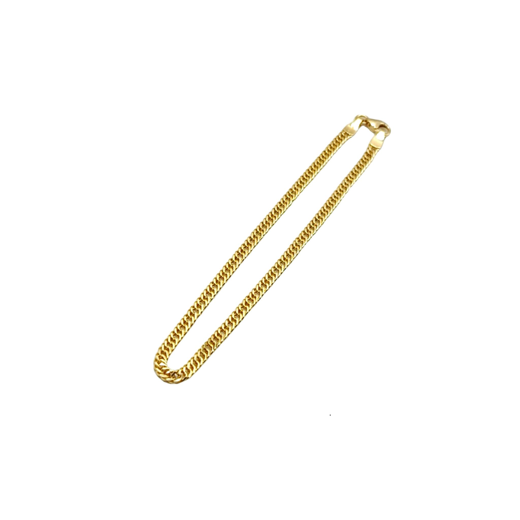 Caressa 18 Karat Yellow Gold Curb Bracelet 7 Inch
