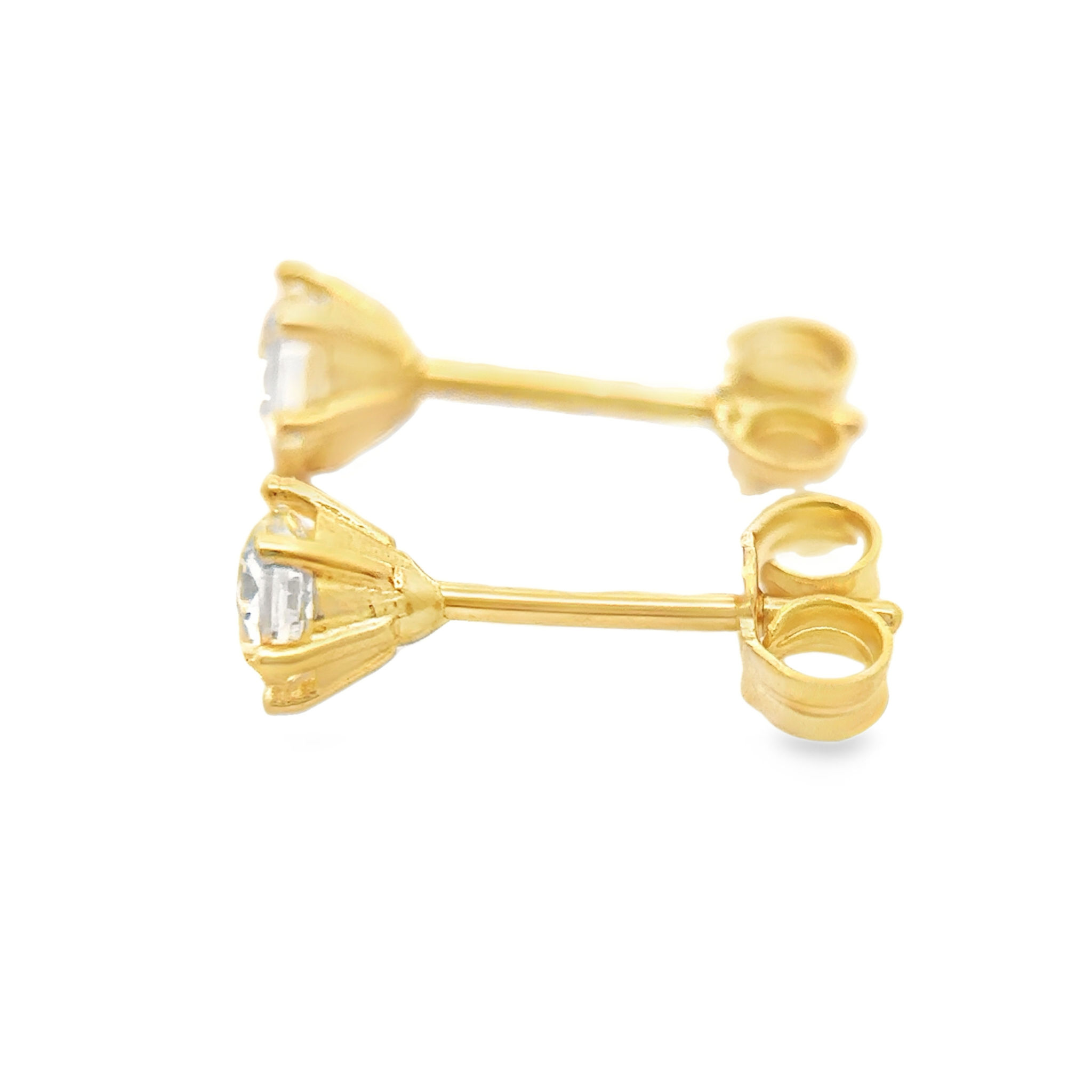 Evadne 18 Karat Yellow Gold Stud Earring