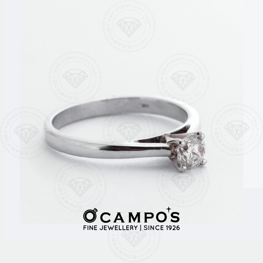 Amada 14K White Gold Engagement Rings with Diamond Philippines Ocampo's Fine Jewellery