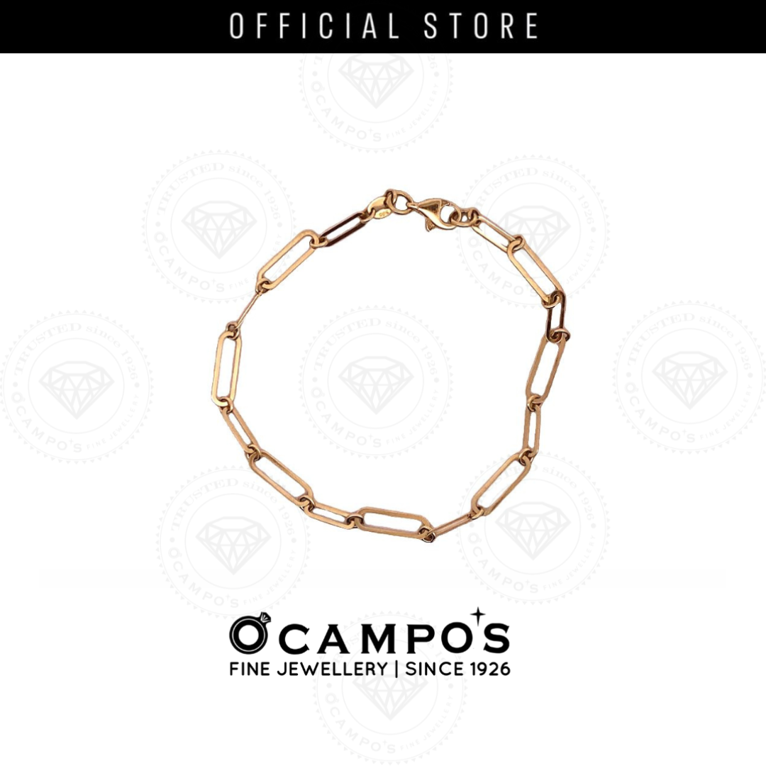 Cleona Paper Clip Design Bracelet