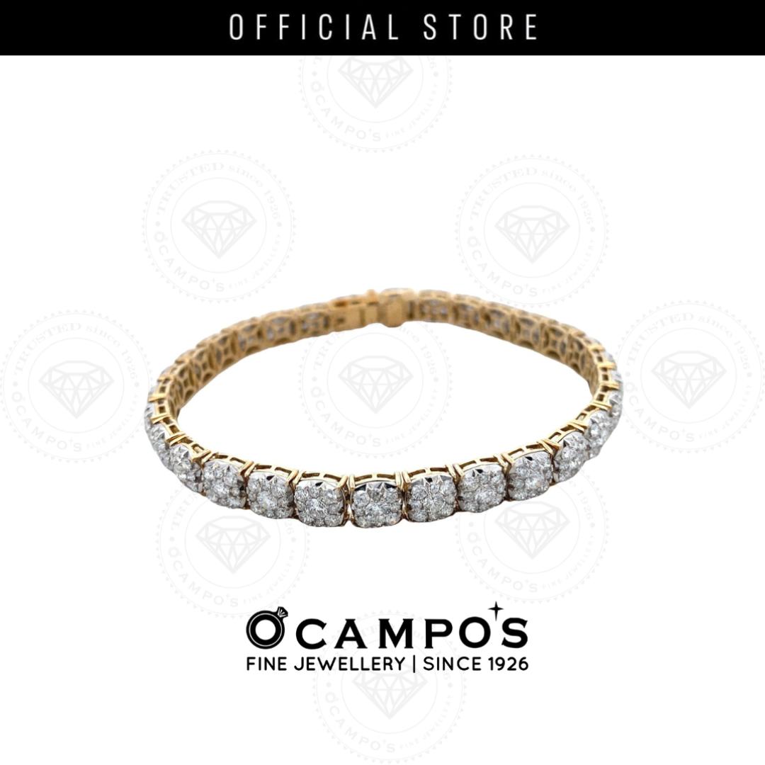 Adeline Diamond Tennis Bracelet 14Karat Yellow Gold