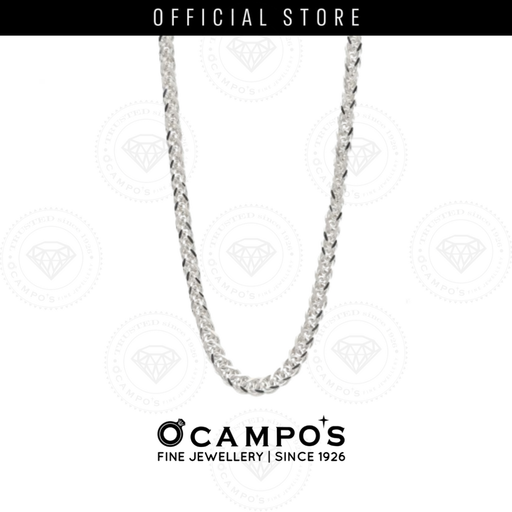 Foxtail Chain White Gold