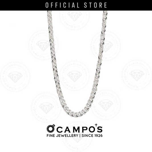 Foxtail Chain White Gold