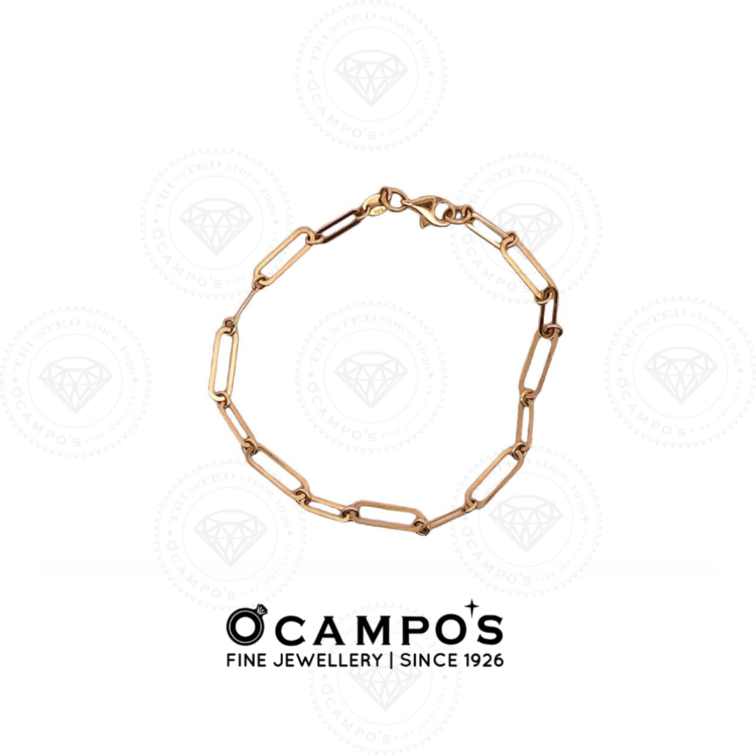 Cleona Paper Clip Design Bracelet