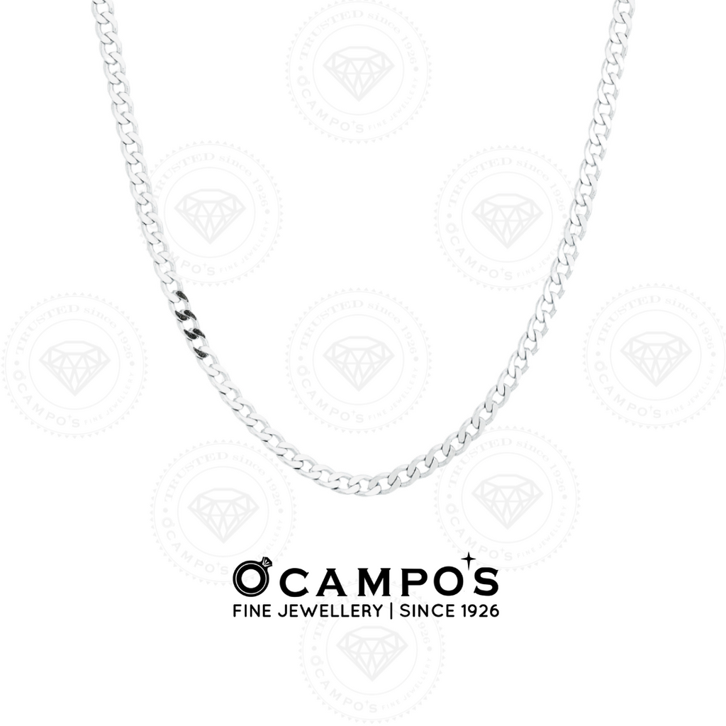 Curblink Chain - White Gold