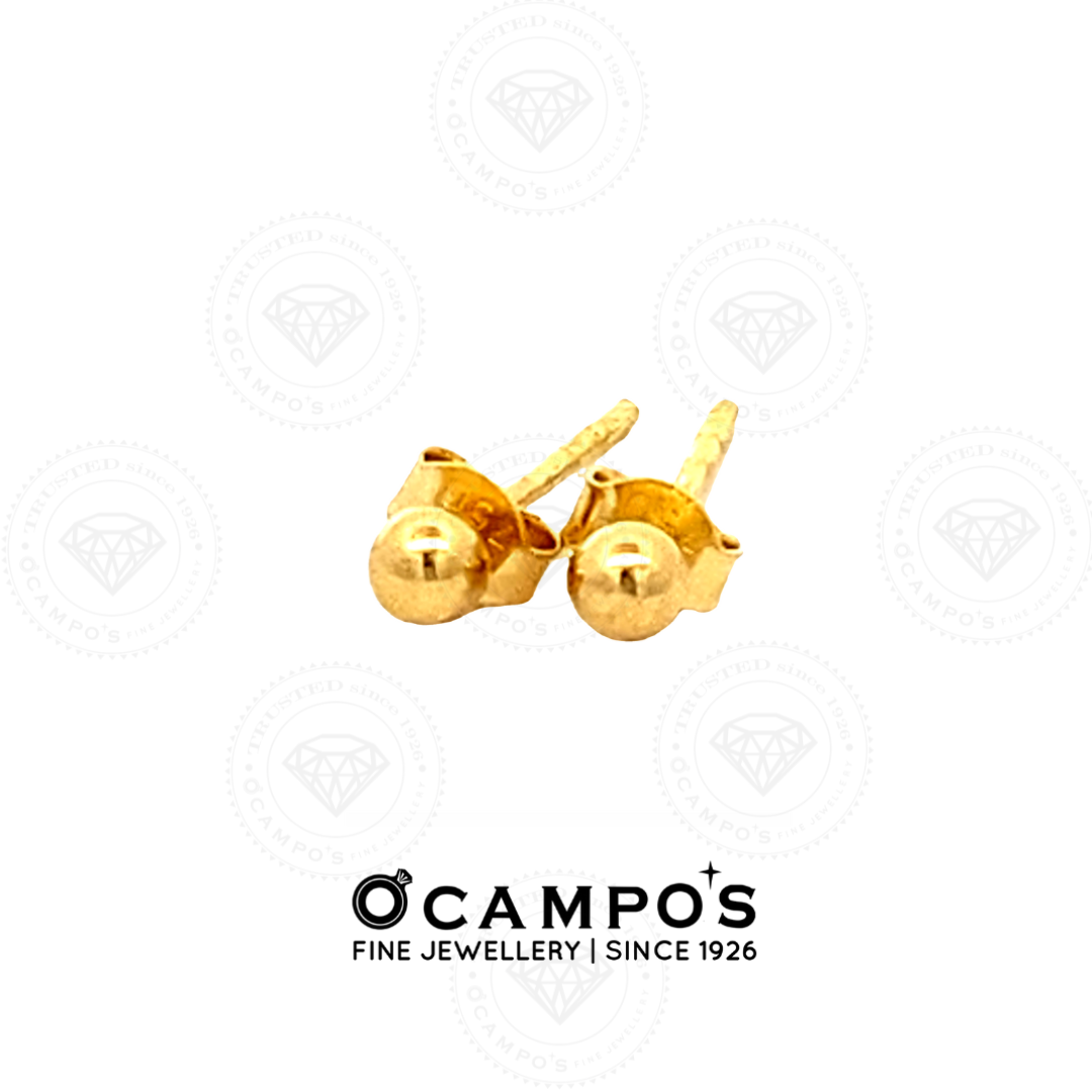 Saab Balls Plain Stud Earrings (SOLD PER PIECE)