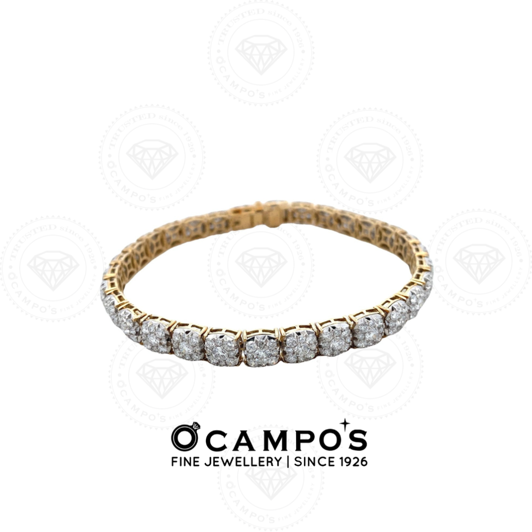 Adeline Diamond Tennis Bracelet 14Karat Yellow Gold