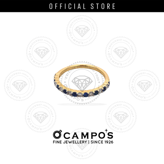 ISLA HALF ETERNITY SAPPHIRE RING