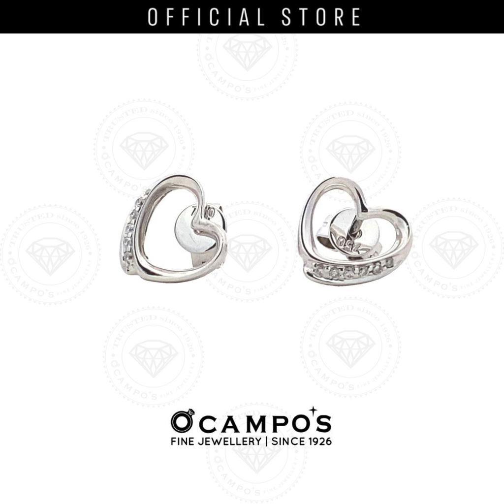 Solene Heart Stud Earrings