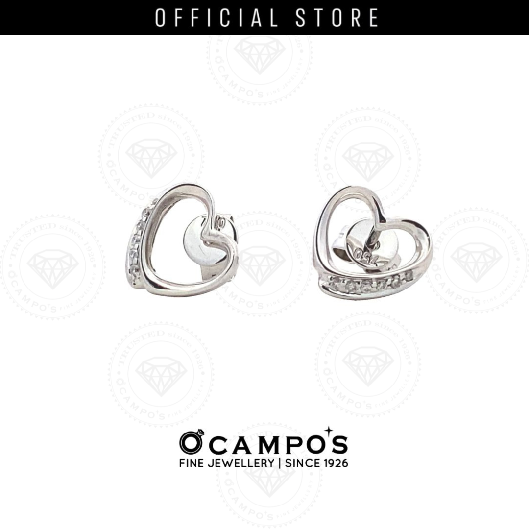 Solene Heart Stud Earrings