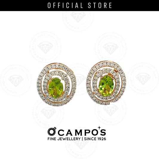 Ocampos Fine Jewellery Olivia Peridot Earrings