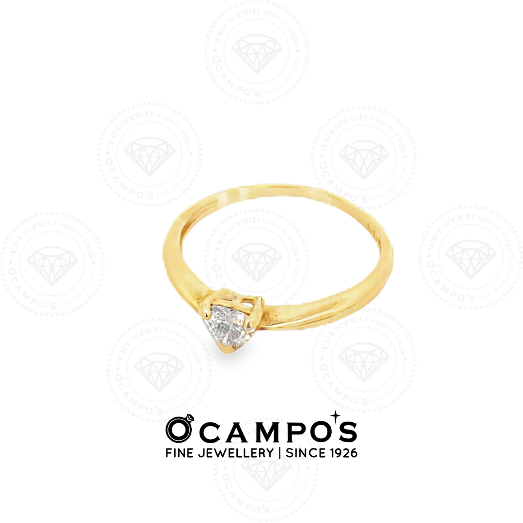 SOLITAIRE HEART CUT DIAMOND RING