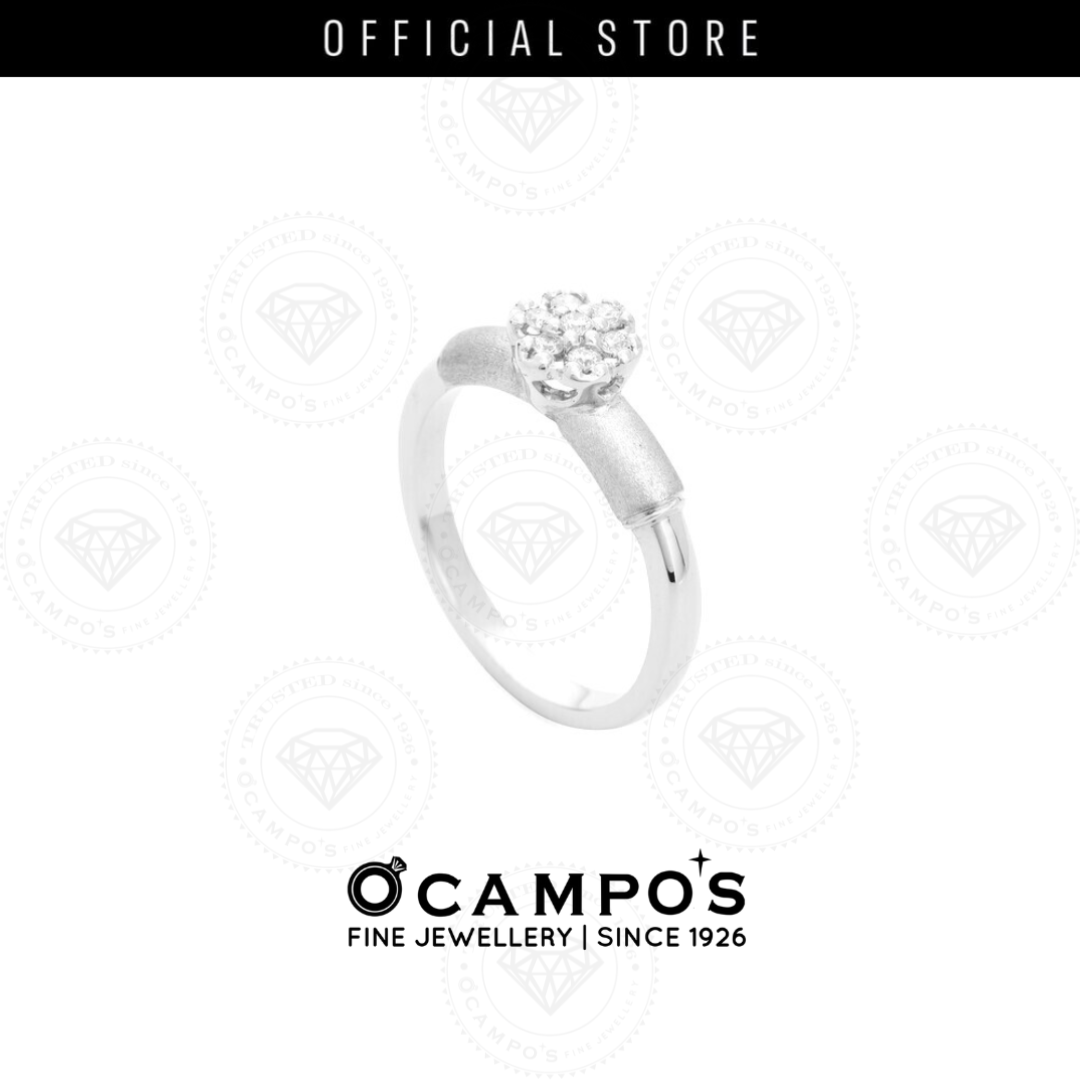 Dahlia Diamond Ring - White Gold