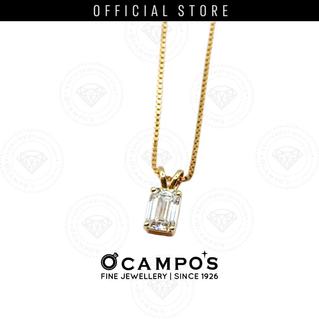 Nova Lab-grown Emerald cut Pendant