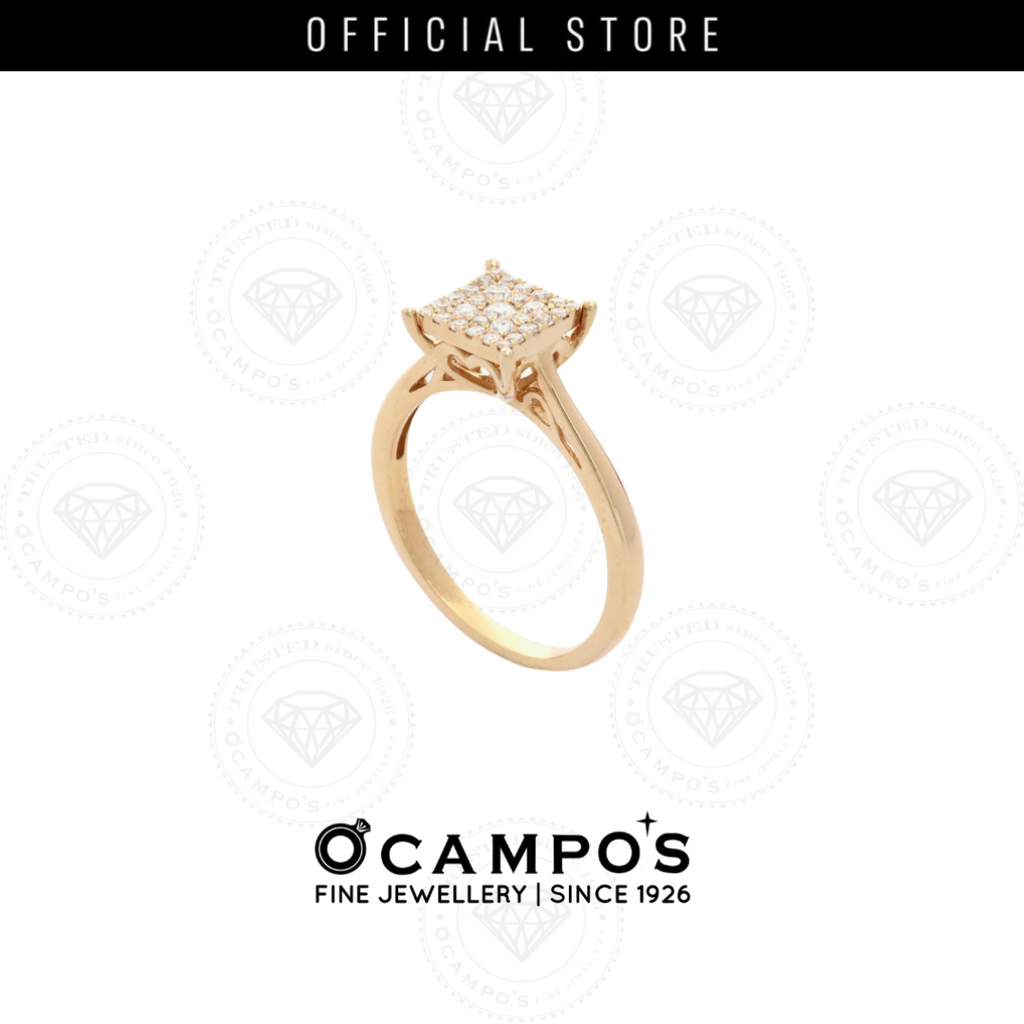Duchess Illusion Diamond Ring - Yellow Gold