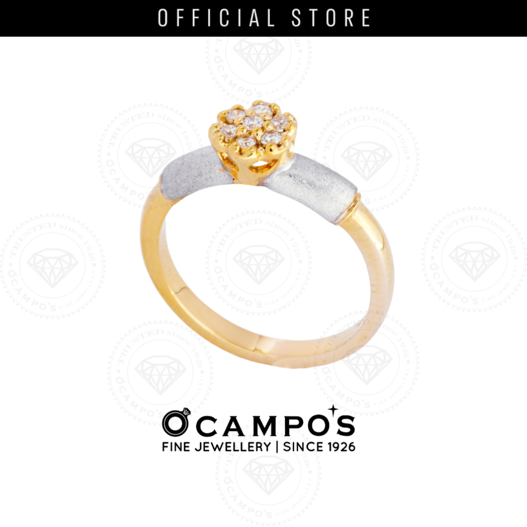 Dahlia Diamond Ring - Yellow Gold