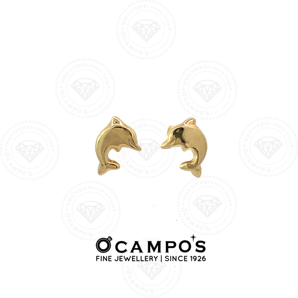 Delphy Dolphin Stud Earrings