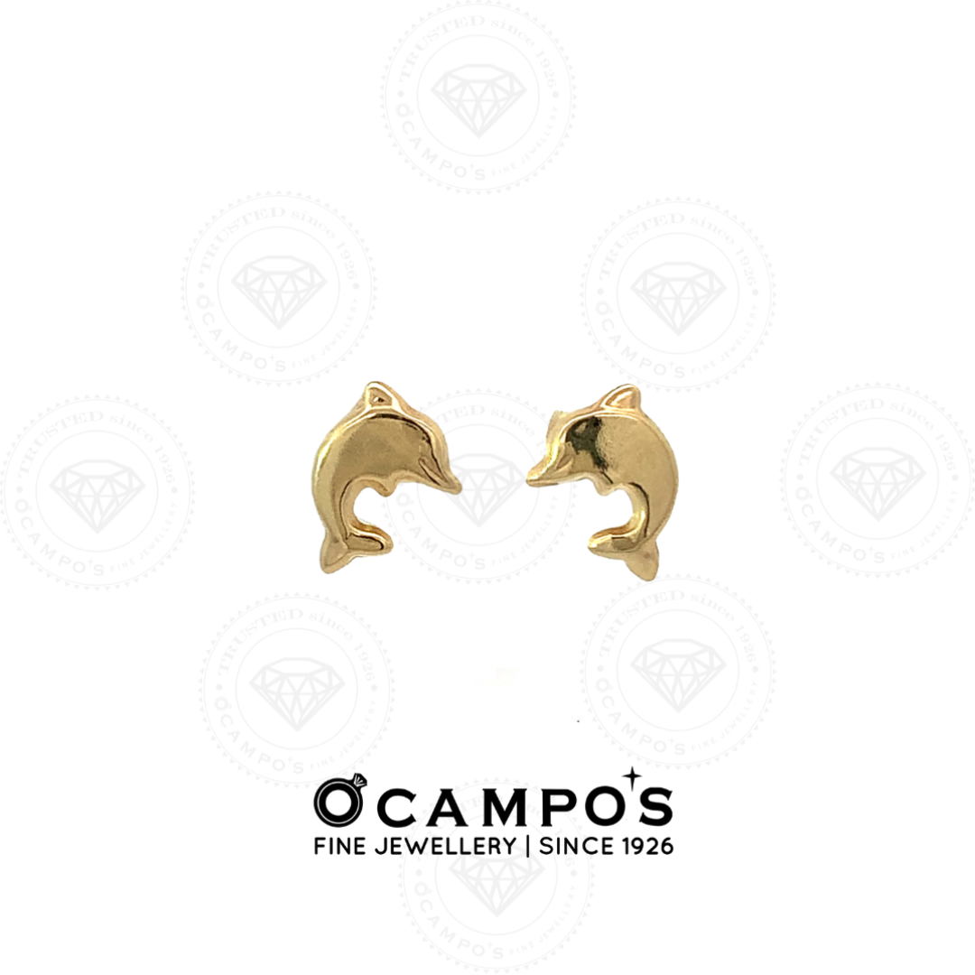 Delphy Dolphin Stud Earrings