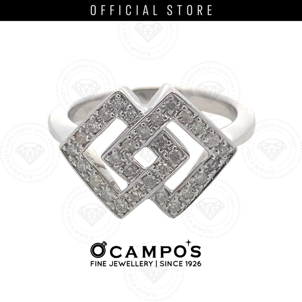 Audrey Diamond Ring - White Gold