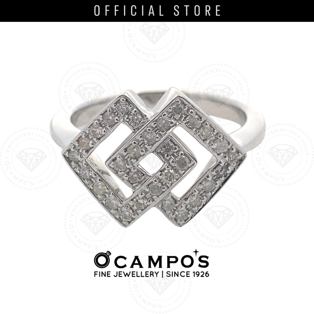 Audrey Diamond Ring - White Gold